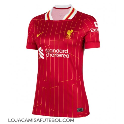 Camisa de Futebol Liverpool Equipamento Principal Mulheres 2024-25 Manga Curta